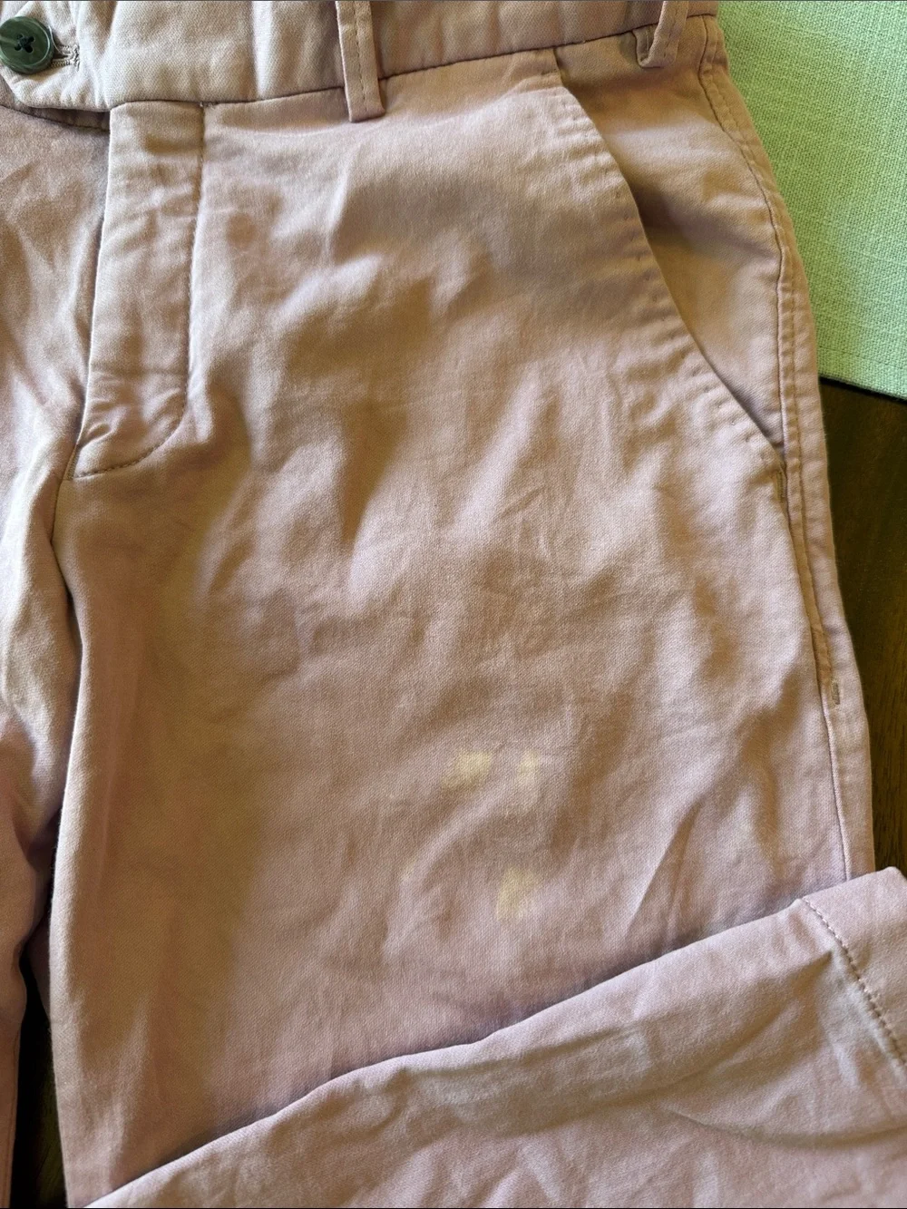 Hiltl men’s pink pants, waist size on tag 46.
